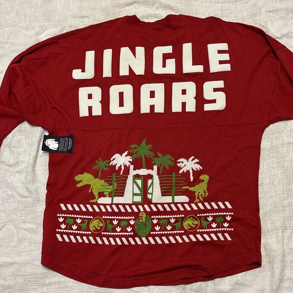 Universal Jurassic Park Christmas Holiday 2025 Jingle Roar Spirit Jersey XL